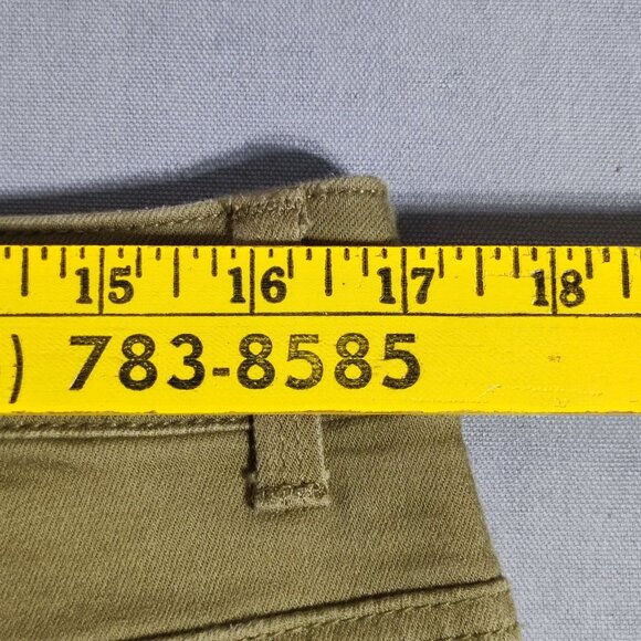 Chico's jeans woman's 2( L/12) olive green colour Platinum Boyfriend style - Picture 10 of 14